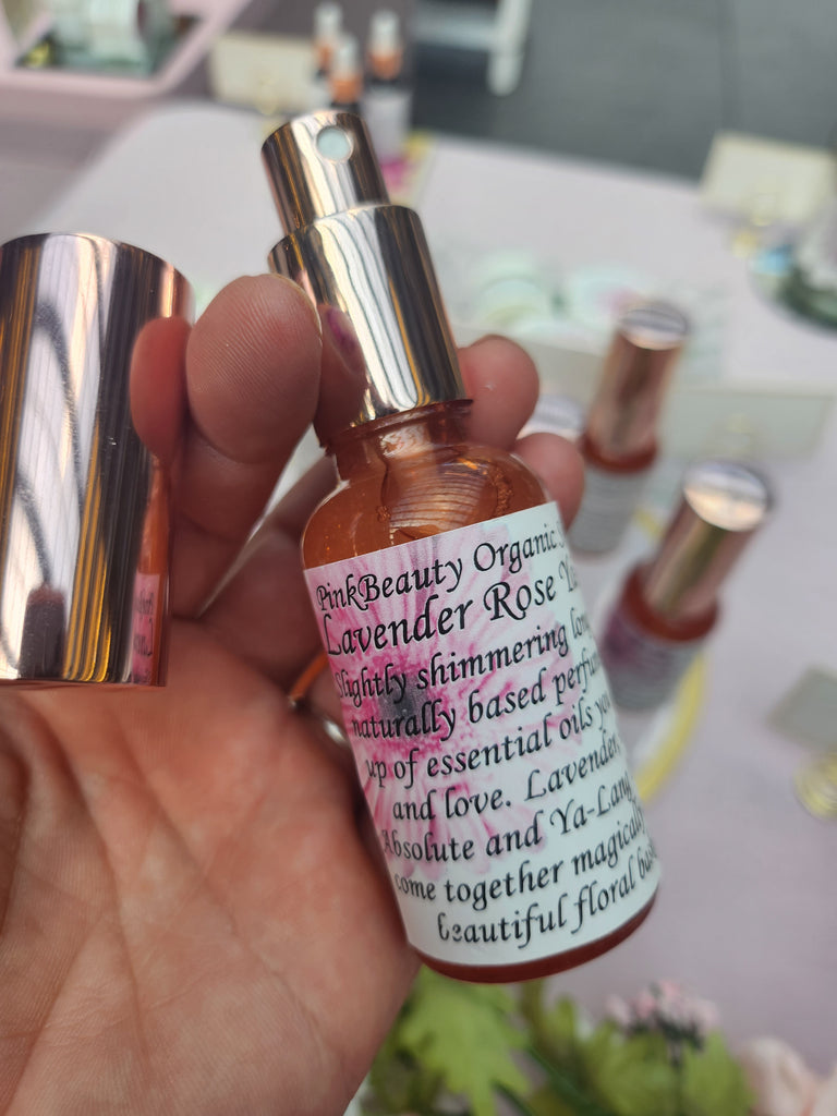 Perfume, essential oil infused natural perfume